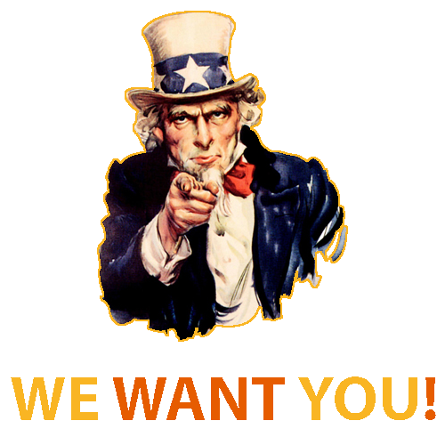 we want you!